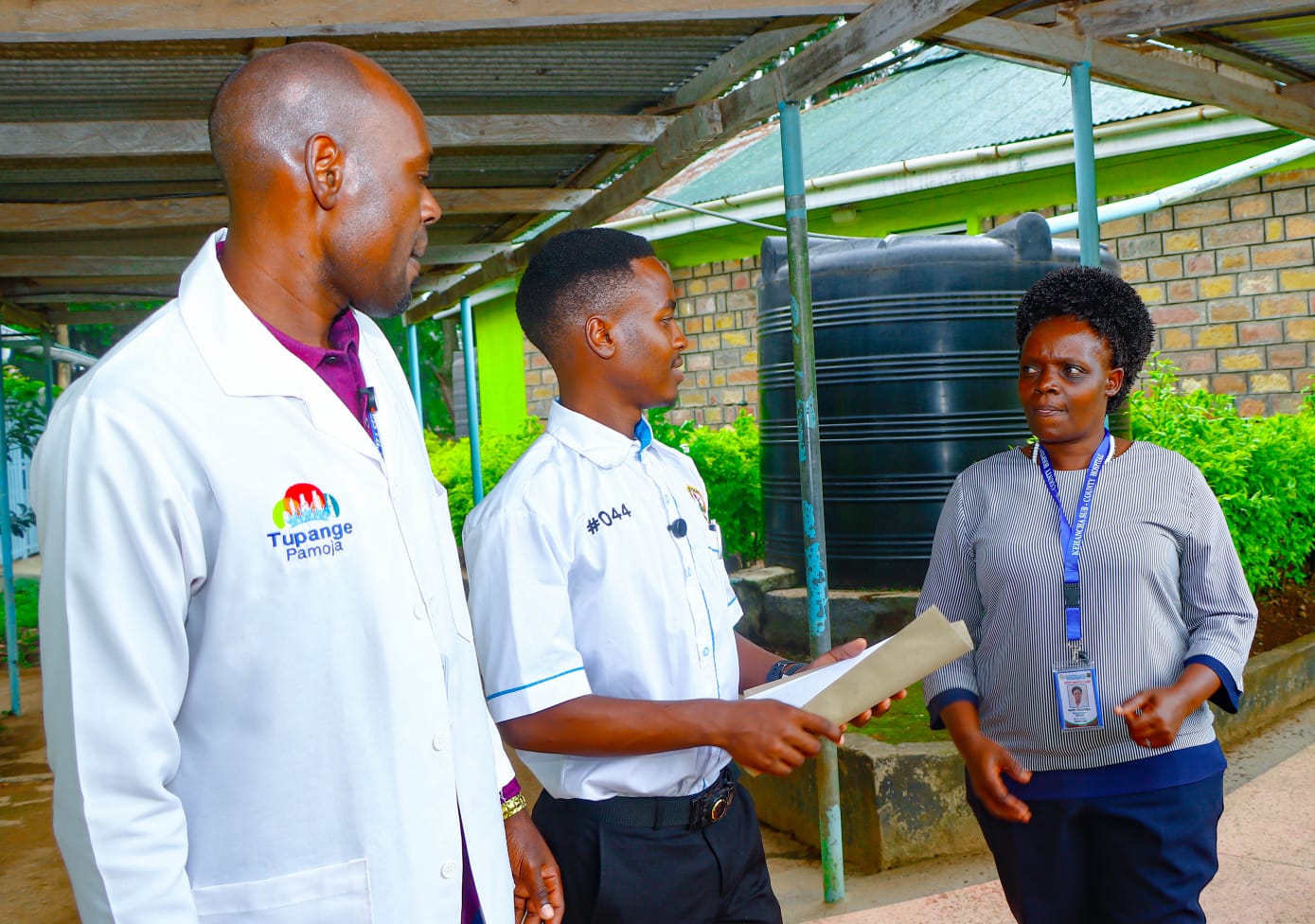 Collaborating with medical staff on-site in Kenya