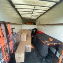 C&D Removals team outside the van