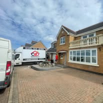C&D Removals van on a job