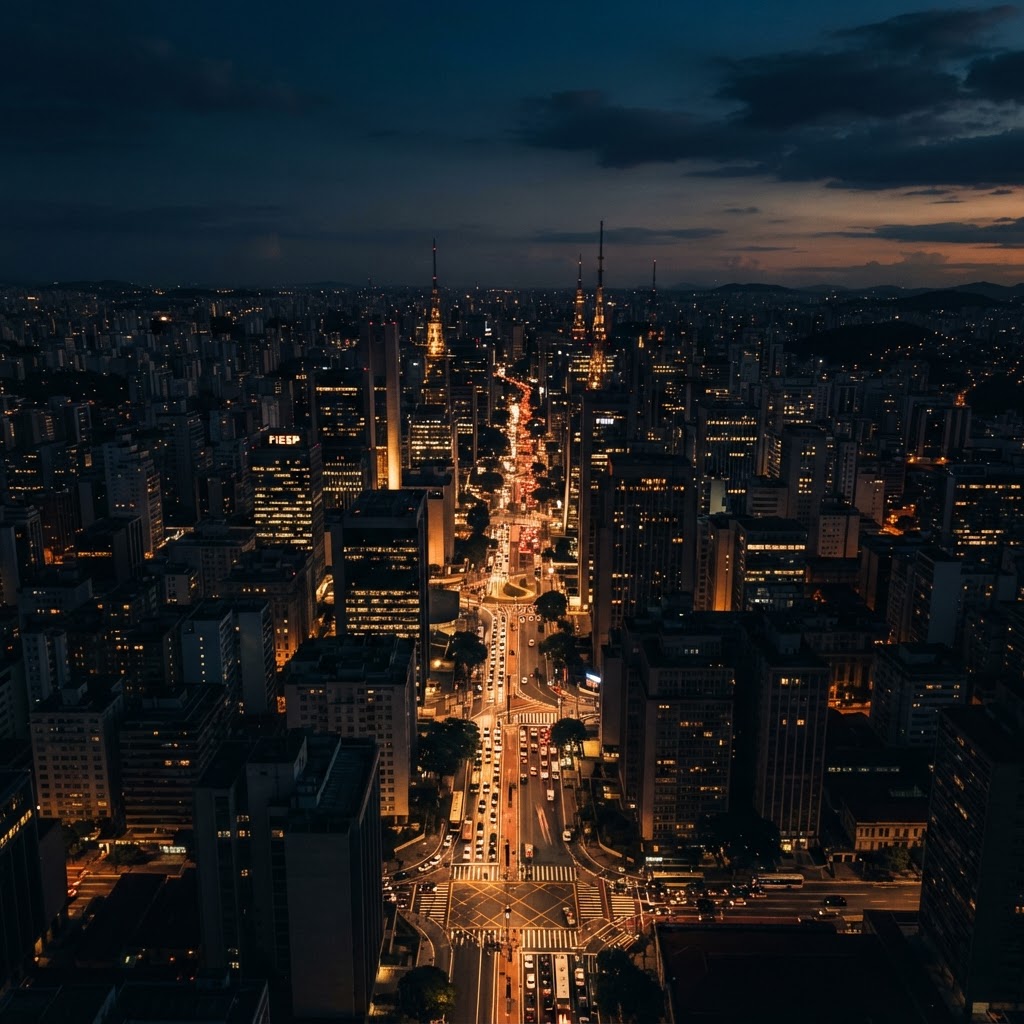 São Paulo ao entardecer