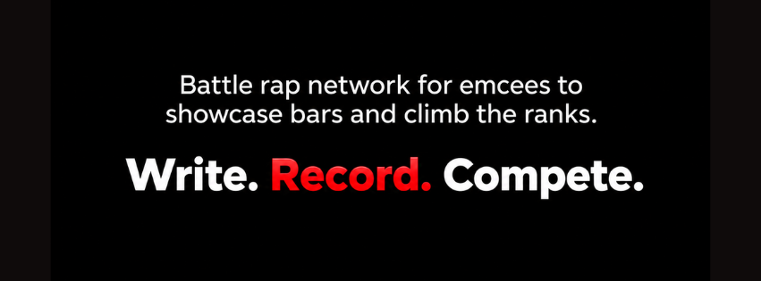 Battle rap network for emcees to showcase bars and climb the ranks. Write. Record. Compete.