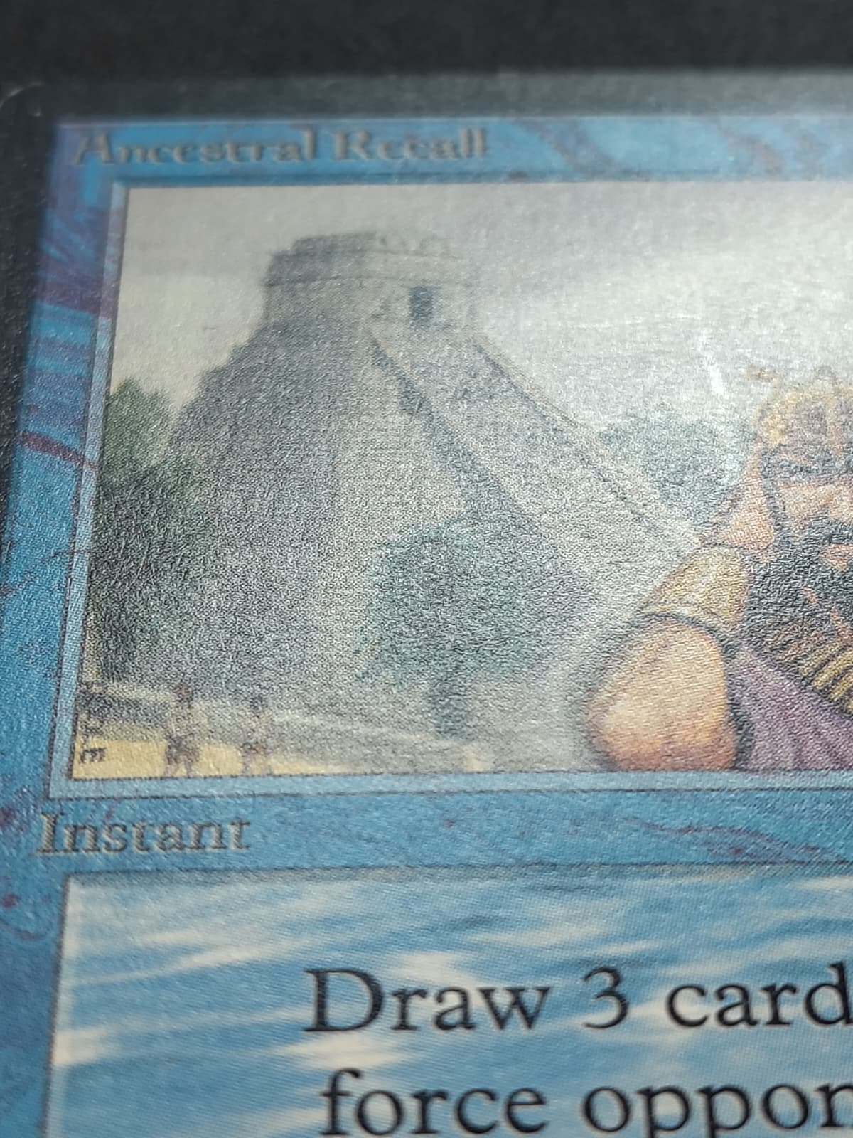 Restauro carta Magic – rimozione pressioni - dopo