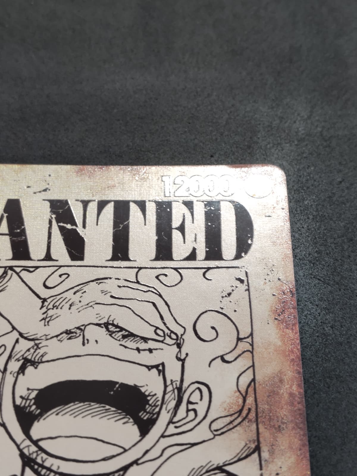 Restauro carta One Piece – recupero estetico - prima