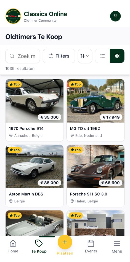 Oldtimers te koop
