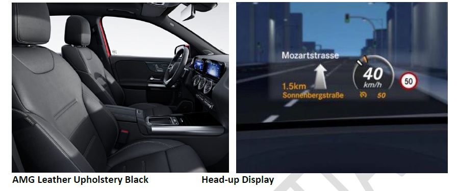 EQA 250+ Complimentary AMG Leather Upholstery Black and Head-up Display