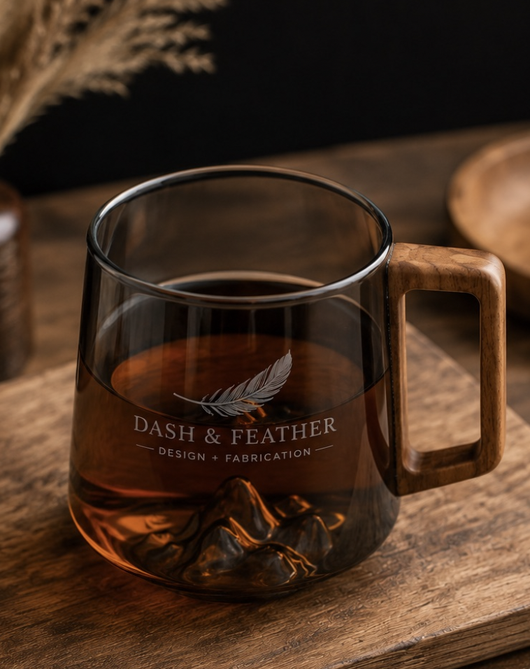 Mountain Peak Glass Mug 3