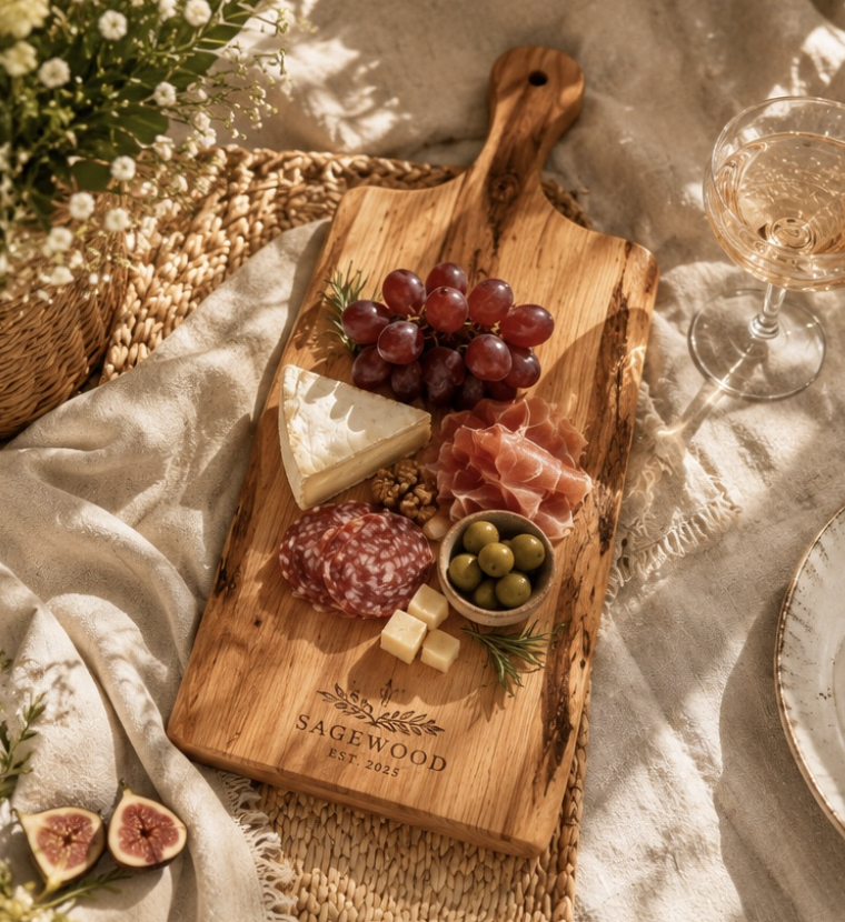 Artisan Live Edge Cherrywood Board — Medium 2