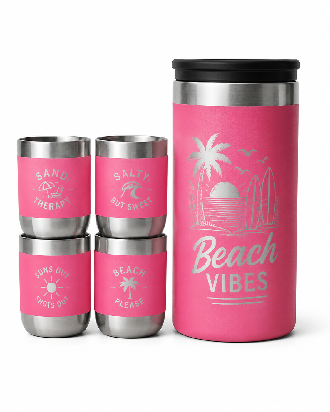 YETI® 1.7 oz Stacked Shot Glass Set — Beach Vibes 2