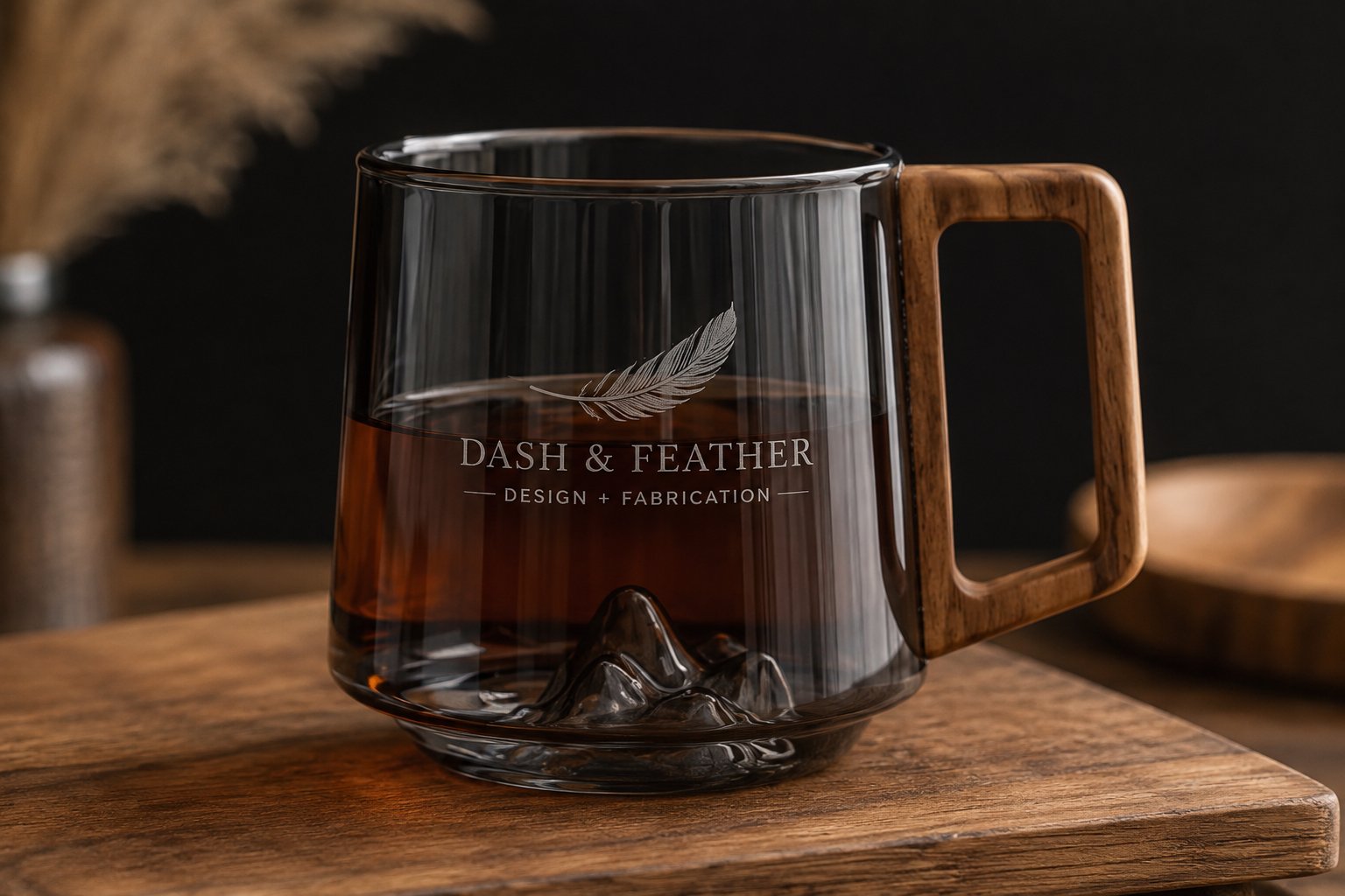 Mountain Peak Glass Mug 2