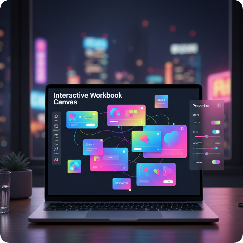 Interactive Workbook Canvas