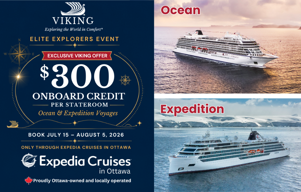 Elite Explorers Event — Exclusive Viking Offer: $300 Onboard Credit per stateroom