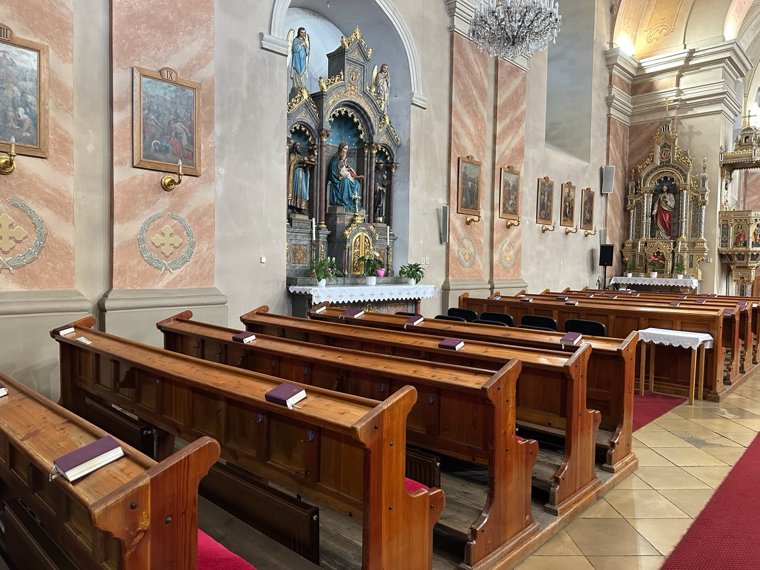 Loď kostola – pôvodný stav