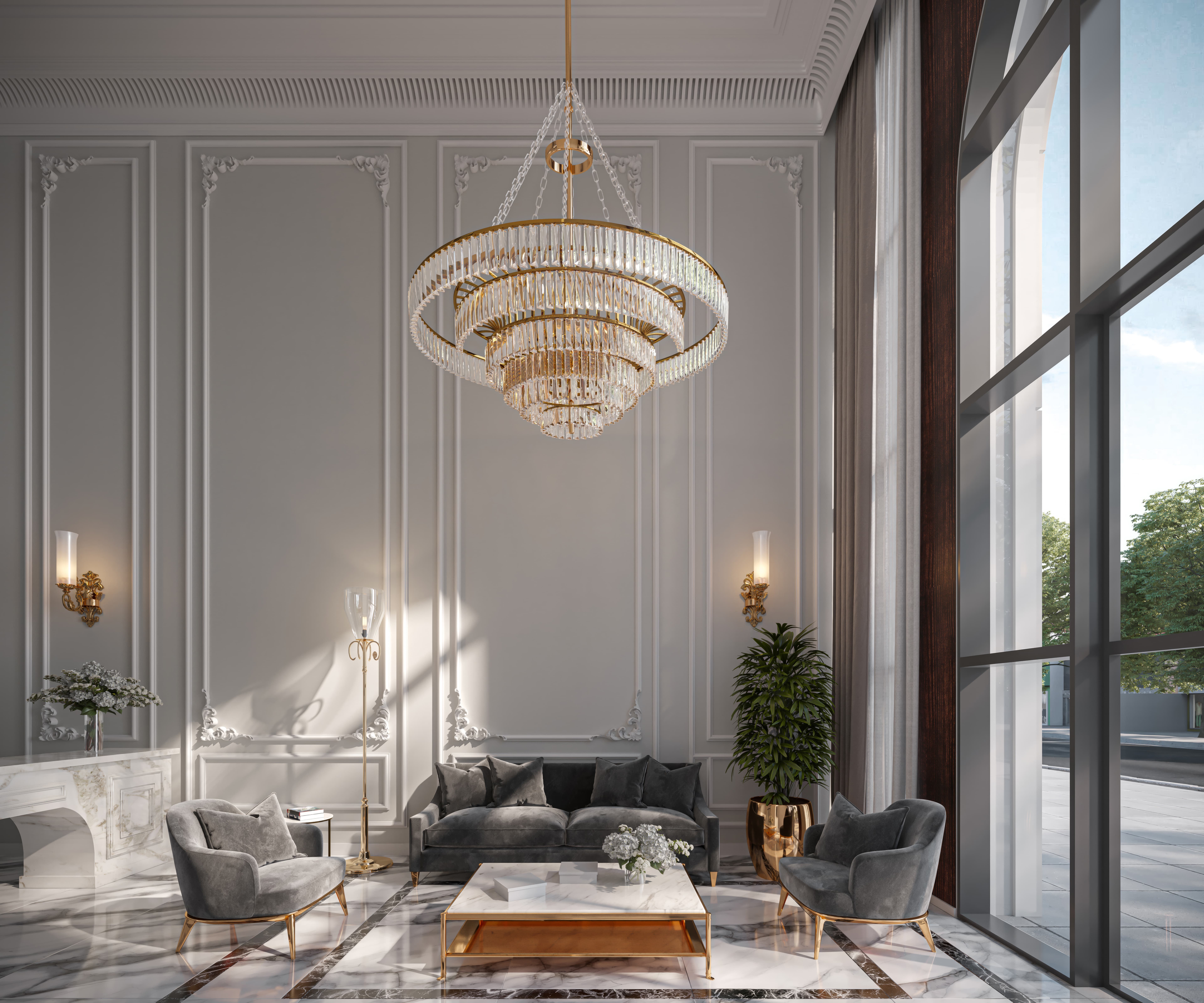 Lobby Sofisticado