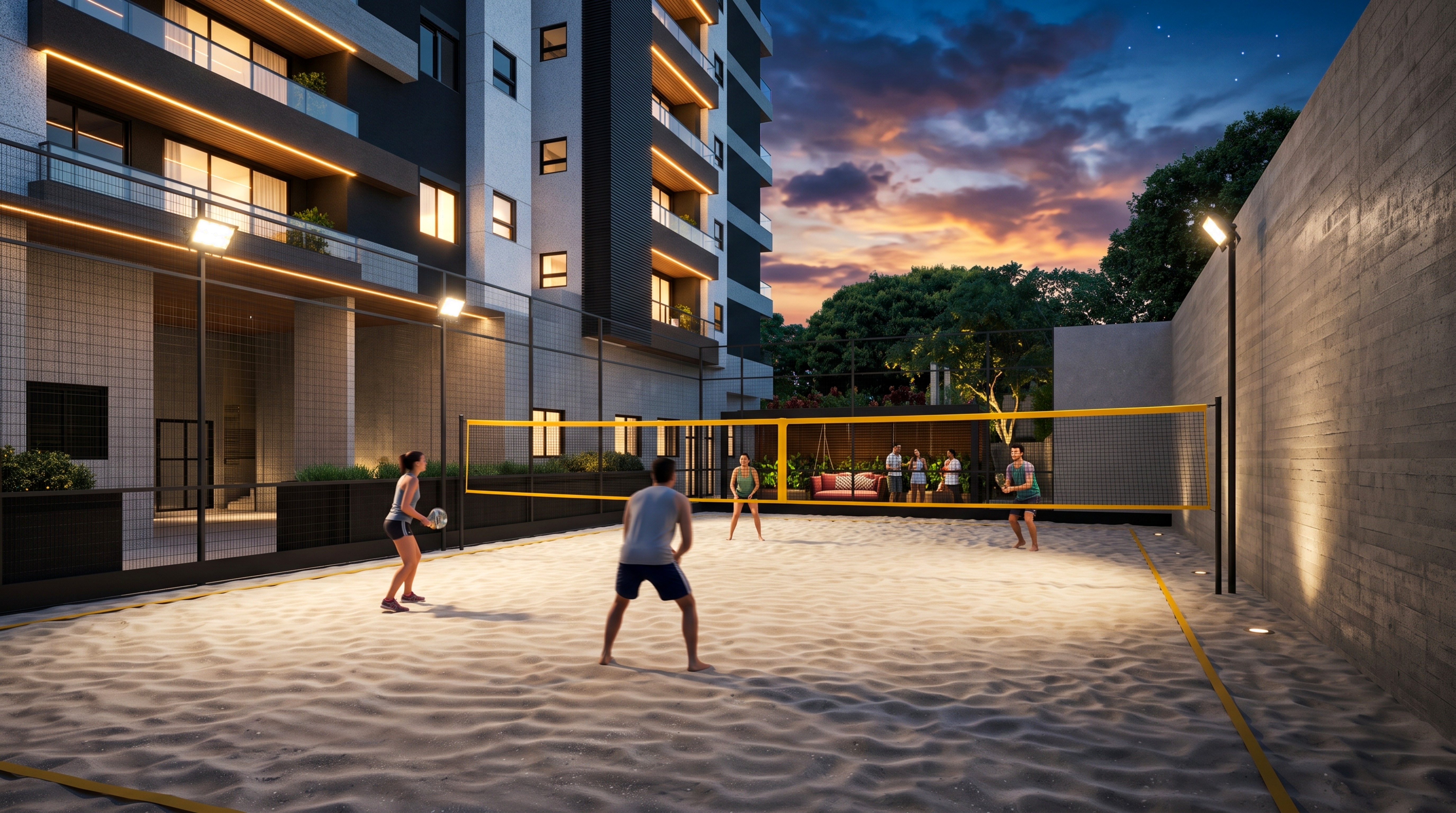 Quadra de Beach Tênis