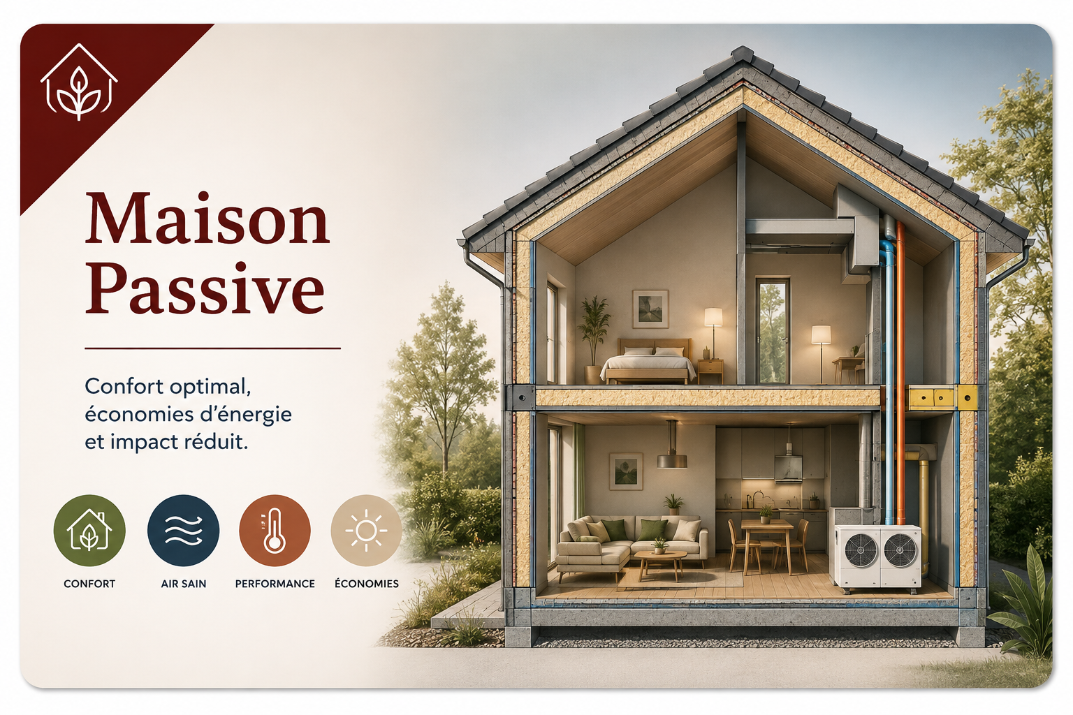 Maison passive : confort, économies d’énergie et impact réduit