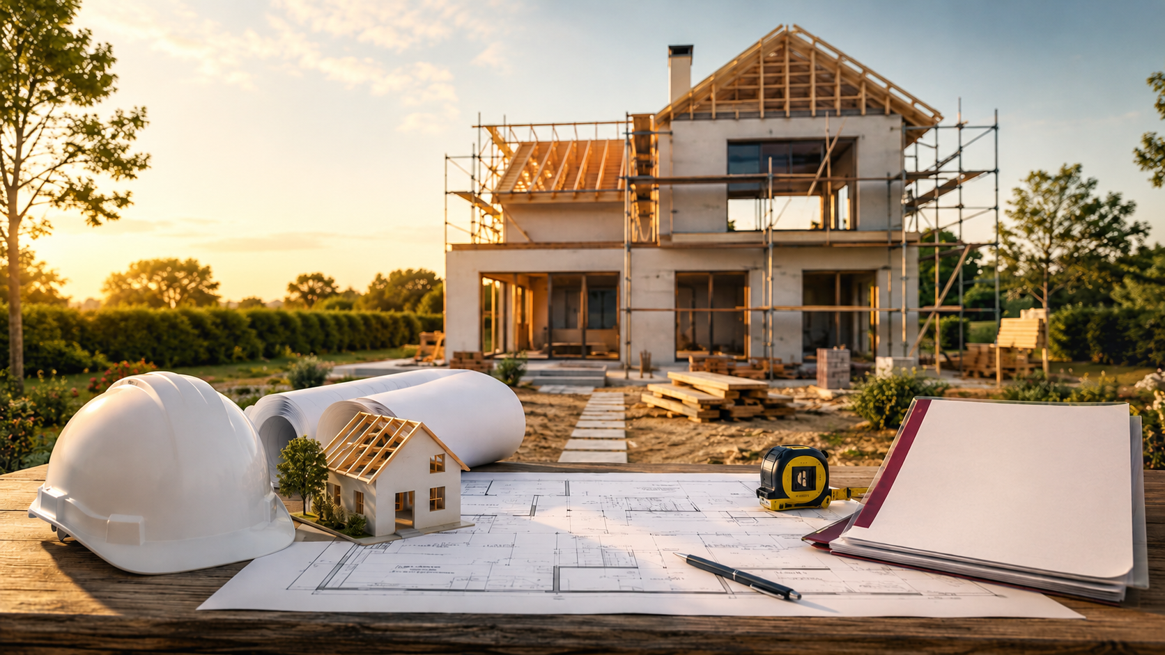 Maison en construction