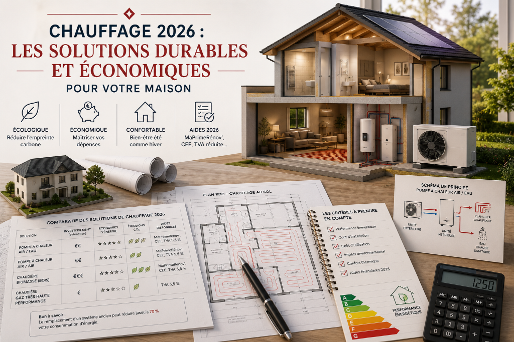 Chauffage 2026 : Les solutions durables et économiques pour votre maison