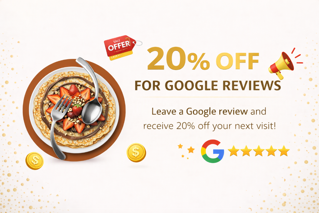 20% OFF for Google Reviews