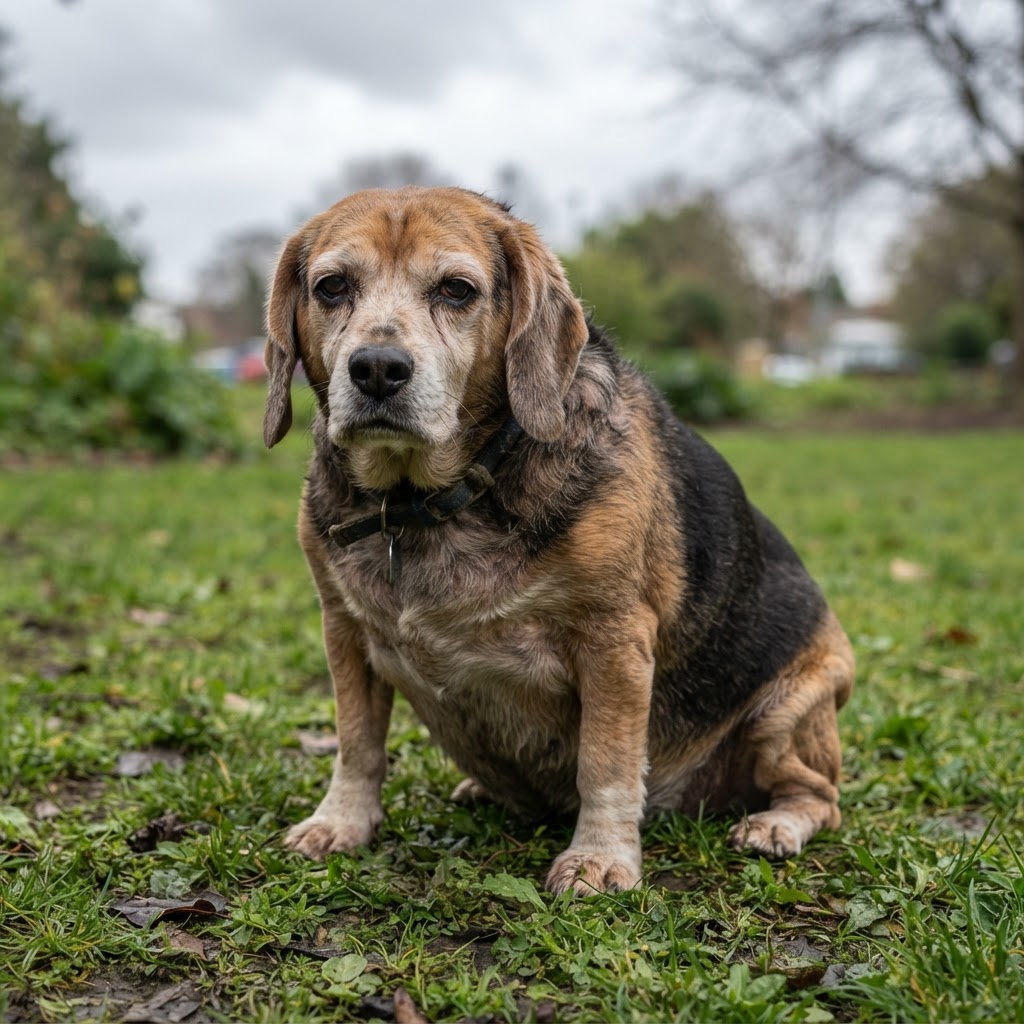 Maple — 9yo Beagle before