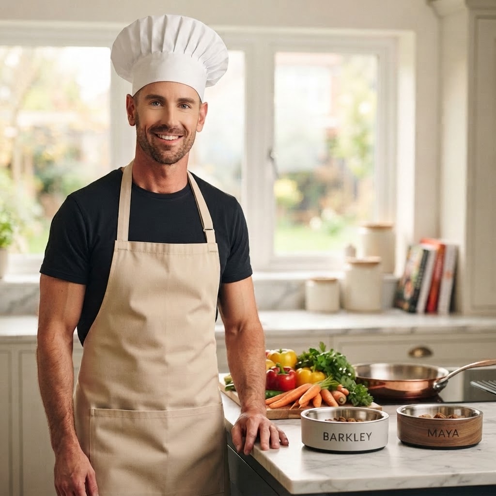 Bryan, the K9 Chef, in his kitchen