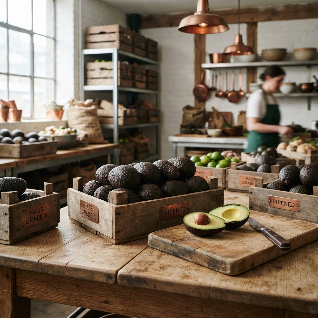 Premium Hass avocado selection