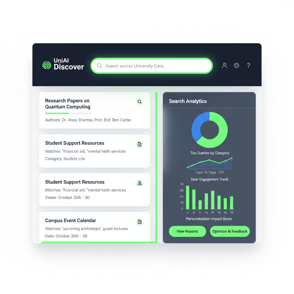 Higher Education AI Search & Personalization System