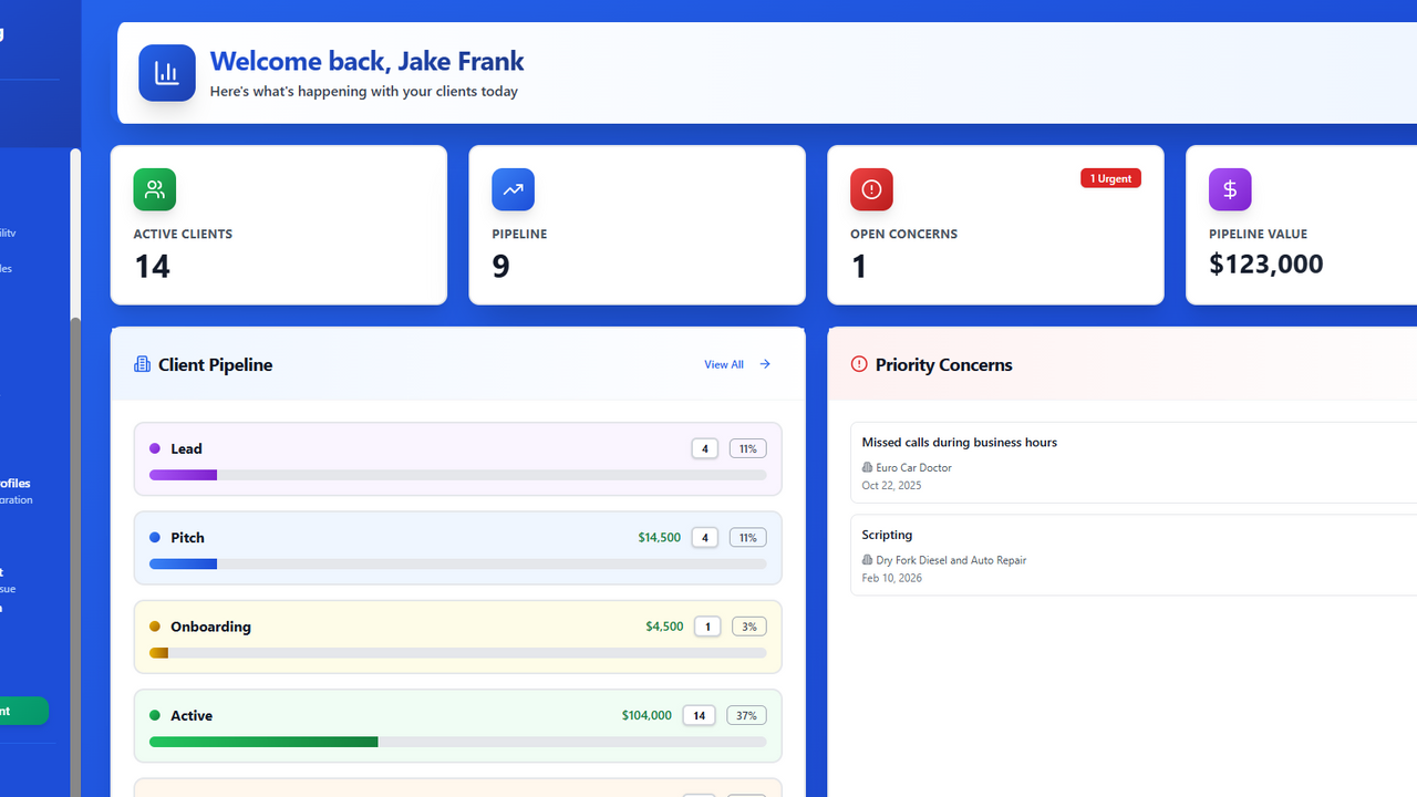 Client flow template preview