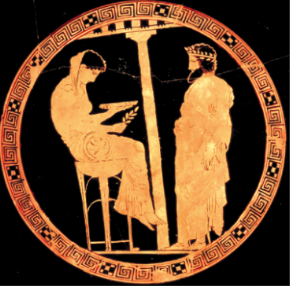 Kylix — the Pythia seated