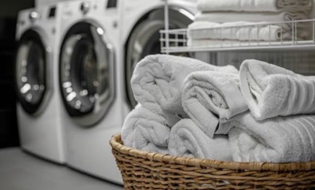 Fresh towels, neatly folded