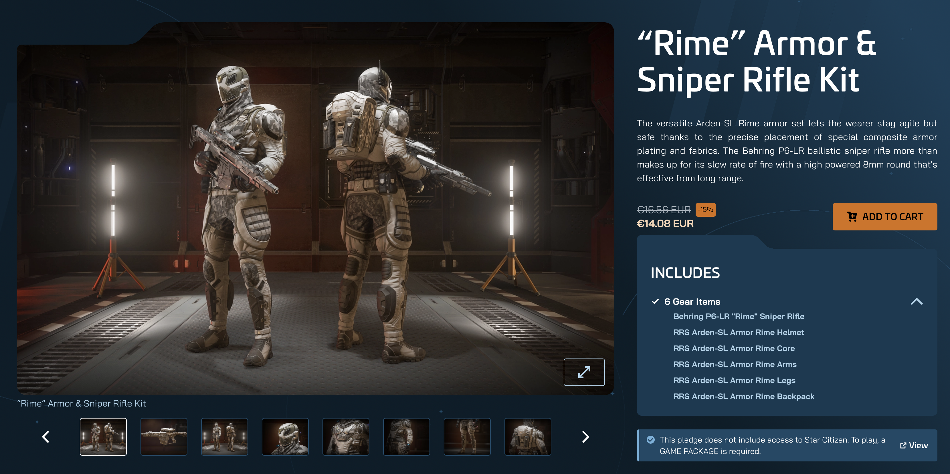 „Rime“ Armor & Sniper Rifle Kit