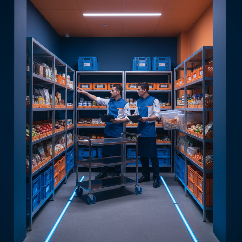 Organización del almacén: criterios de rotación y seguridad alimentaria 