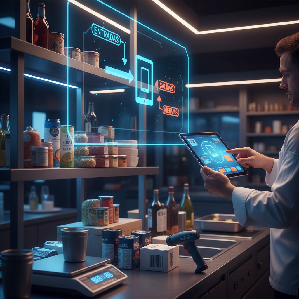 Gestión del inventario digital: entradas, salidas y mermas