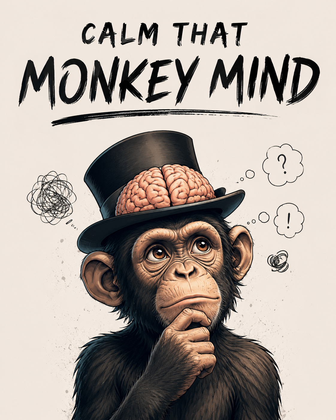 Calm That Monkey Mind hardcover book by Lee Maskery, The MindMatrix