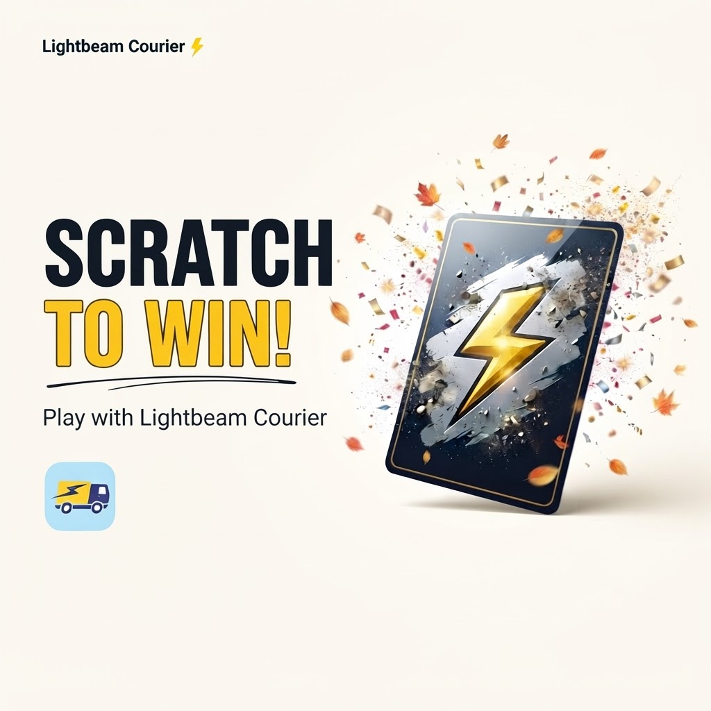 Scratch and Win with Lightbeam Courier