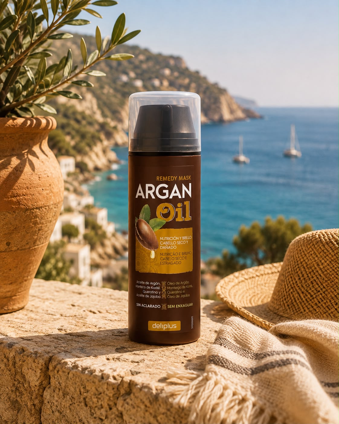Argan Oil Deliplus – maska bez spłukiwania do włosów suchych 150 ml