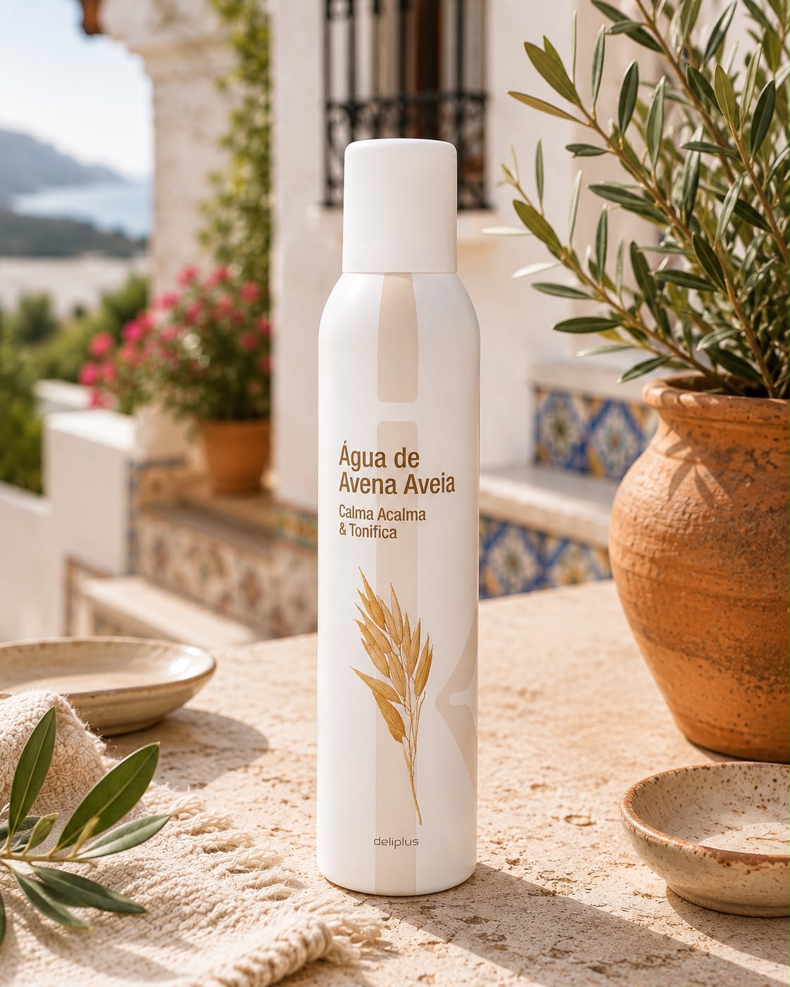 Deliplus Agua de Avena - łagodząca woda owsiana do twarzy w sprayu 300 ml