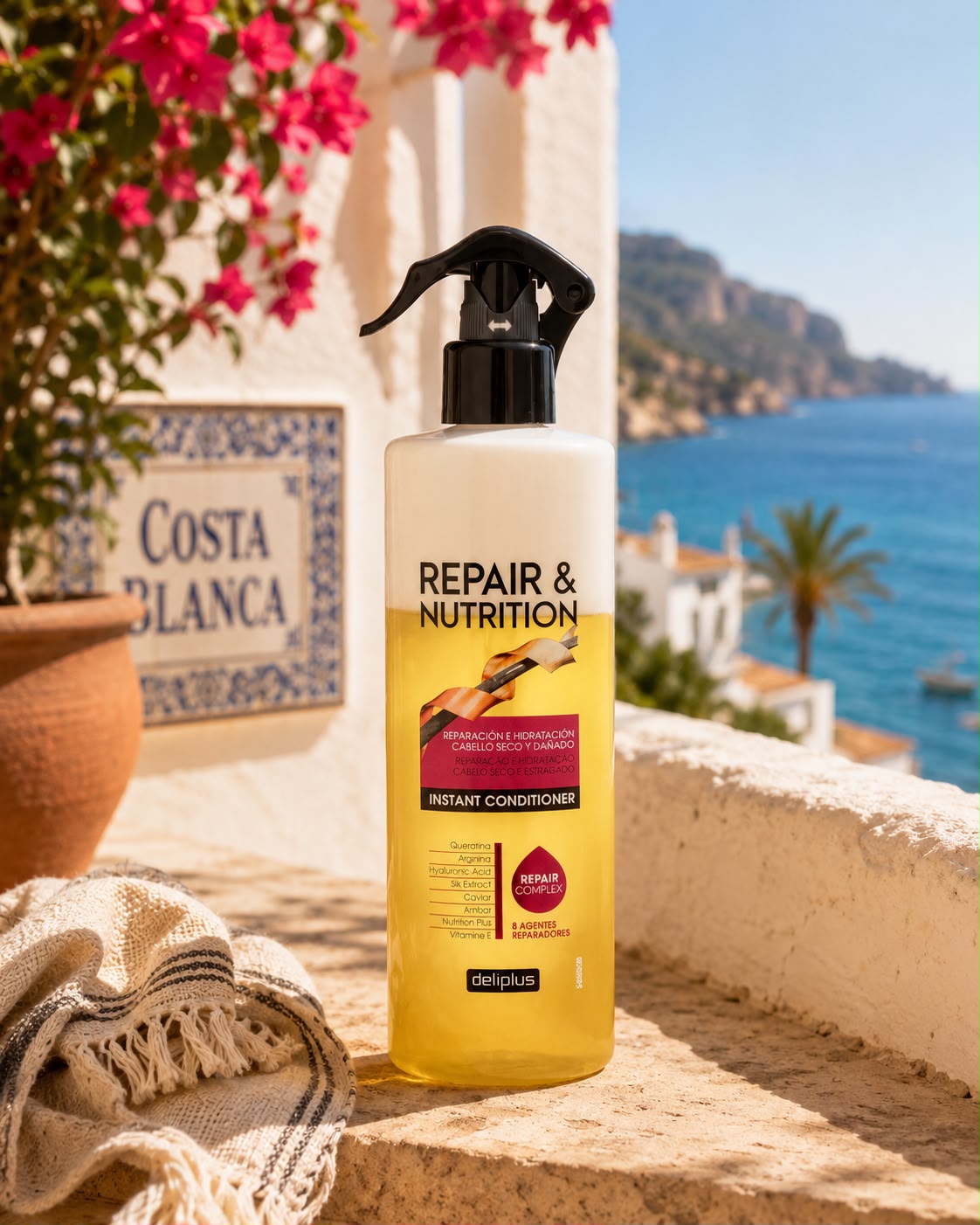 Repair & Nutrition Deliplus – odżywka błyskawiczna 2 w 1 bez spłukiwania 400 ml