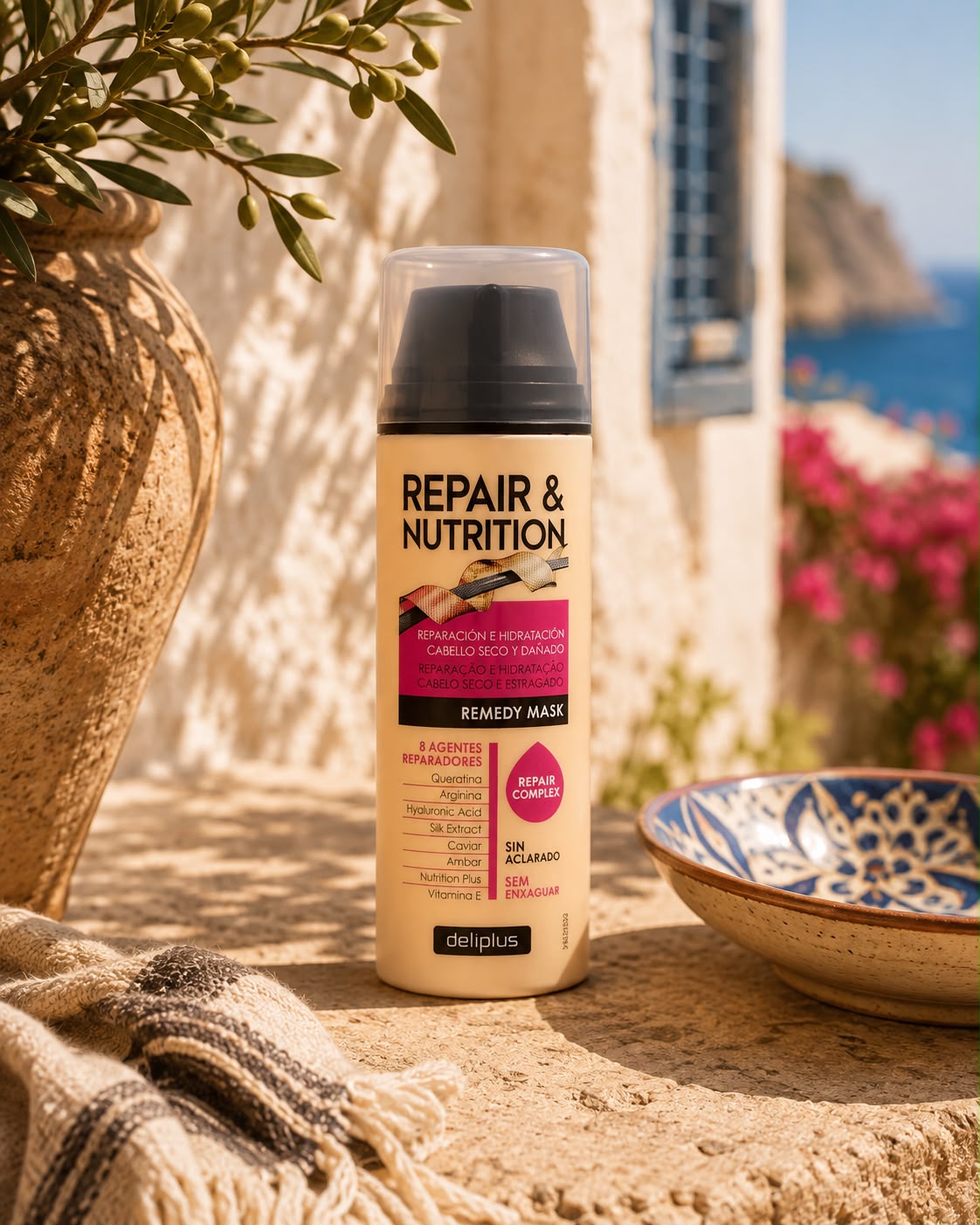 Repair & Nutrition Deliplus – maska bez spłukiwania do włosów suchych i zniszczonych 150 ml