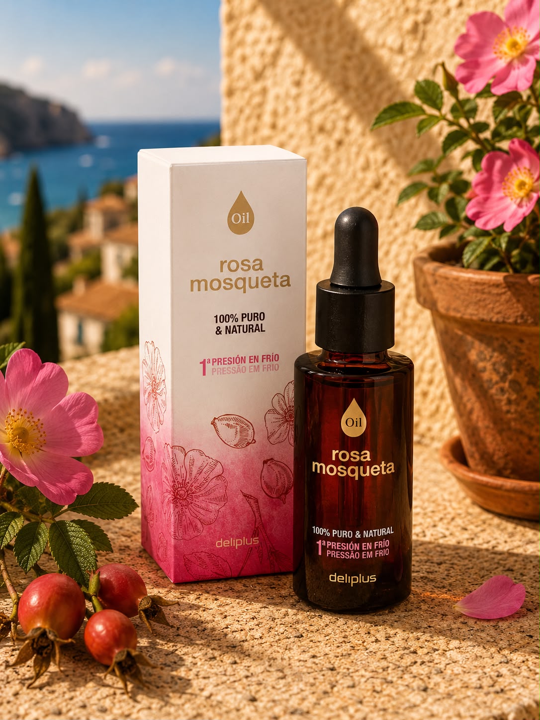 Deliplus Rosa Mosqueta - czysty olej z róży piżmowej tłoczony na zimno 30 ml