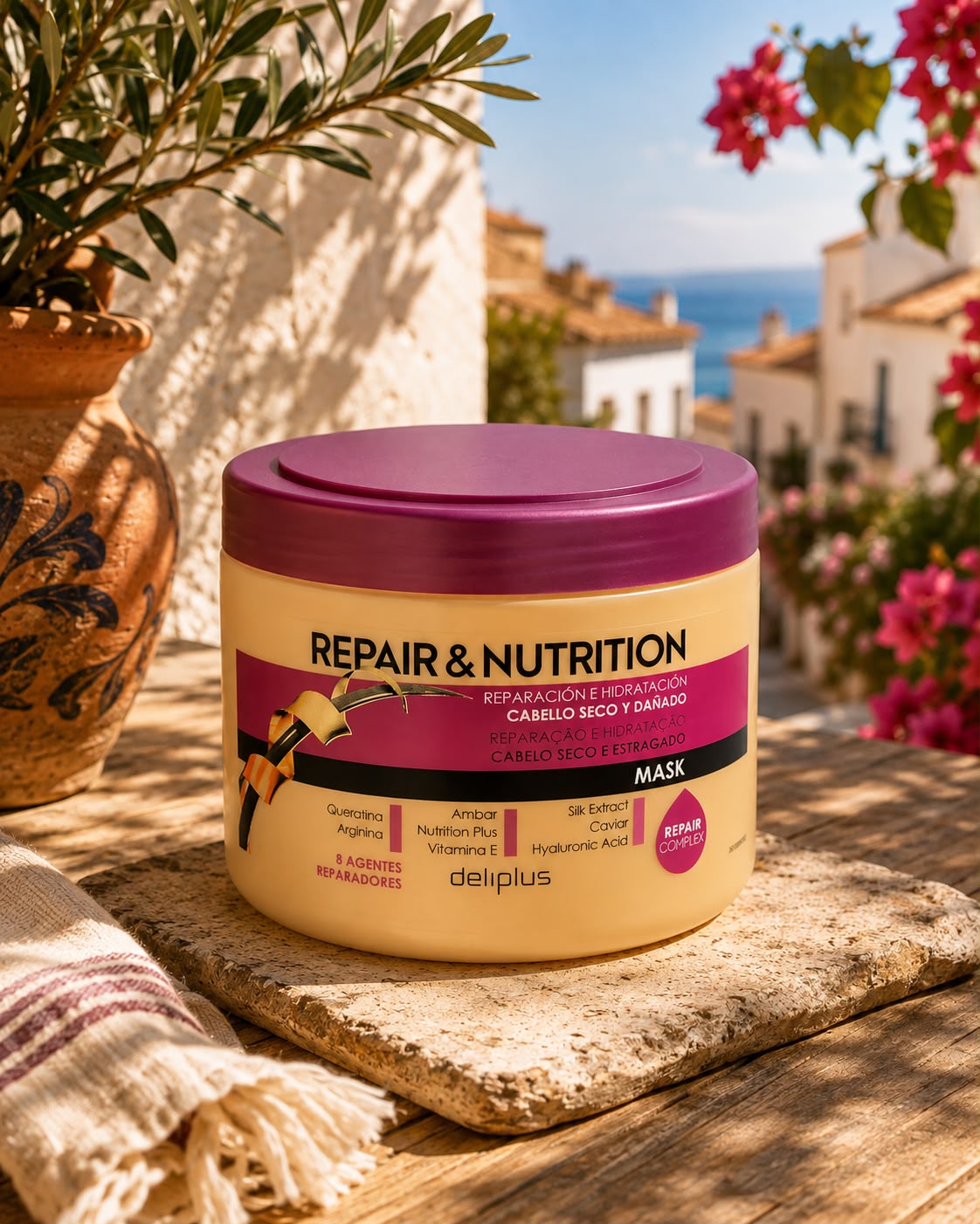 Repair & Nutrition Deliplus – maska do włosów suchych i zniszczonych 400 ml