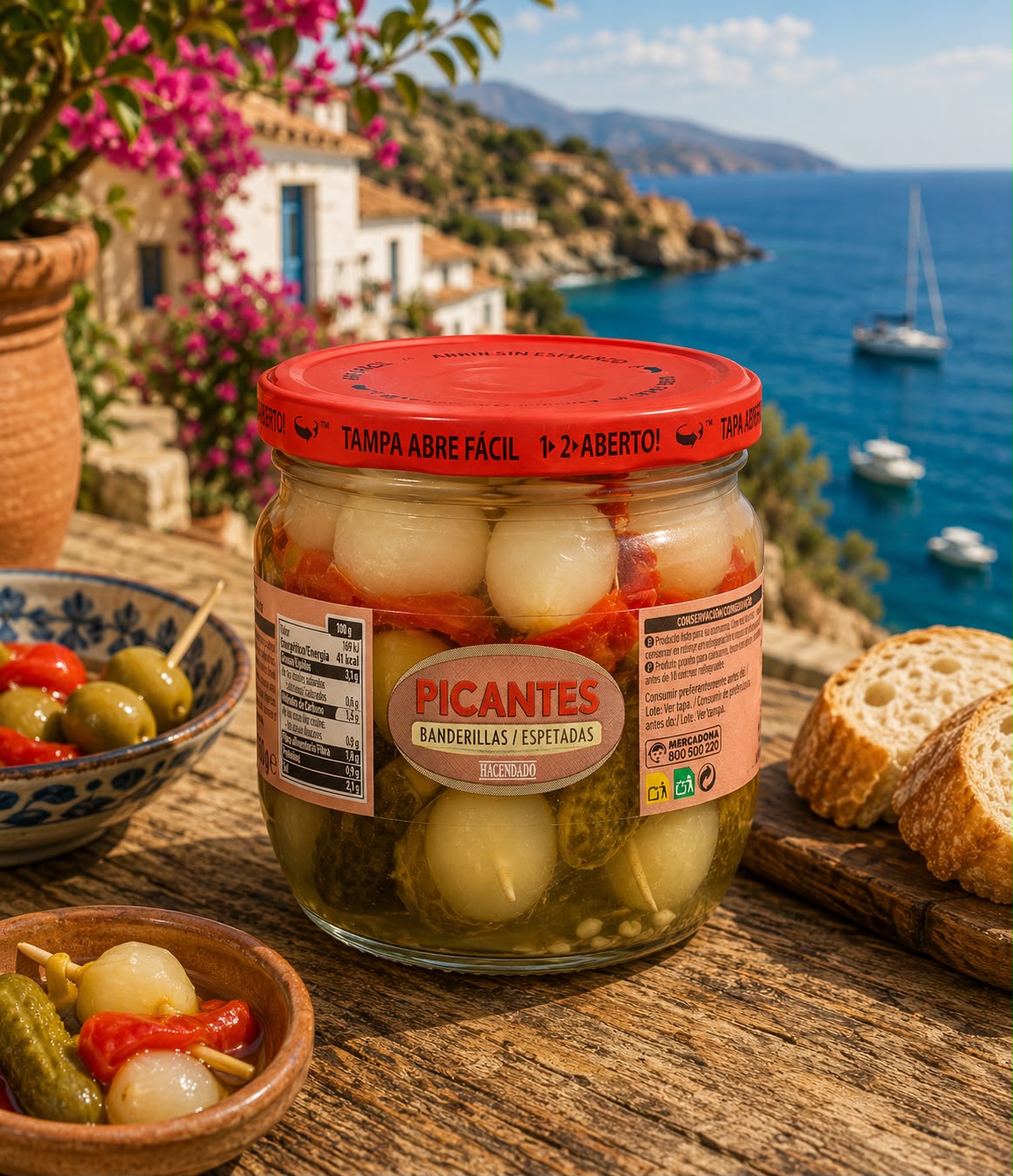 Hacendado Banderillas Picantes – pikantne koreczki warzywne 345 g