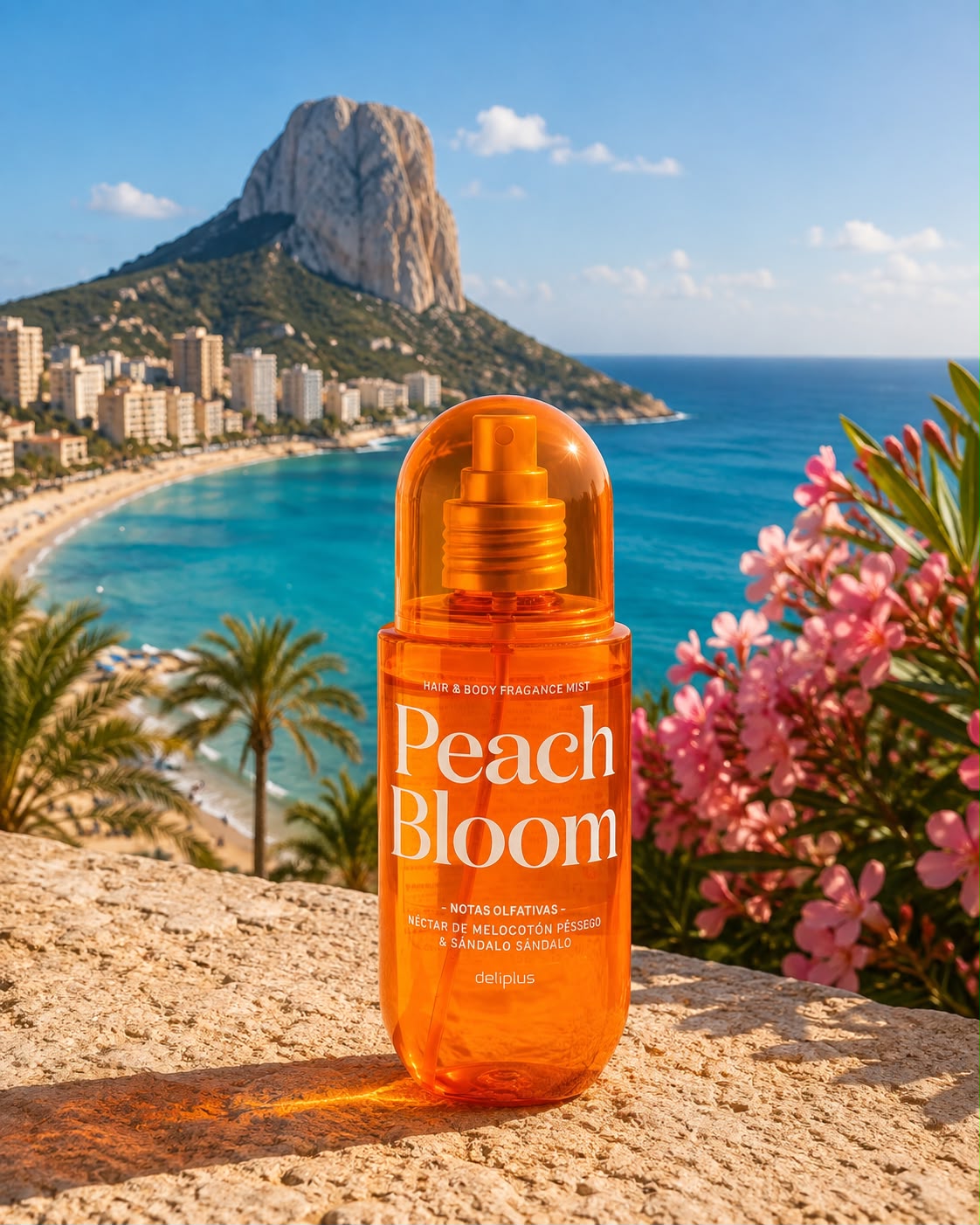 Peach Bloom Deliplus – mgiełka zapachowa do włosów i ciała 250 ml | brzoskwinia