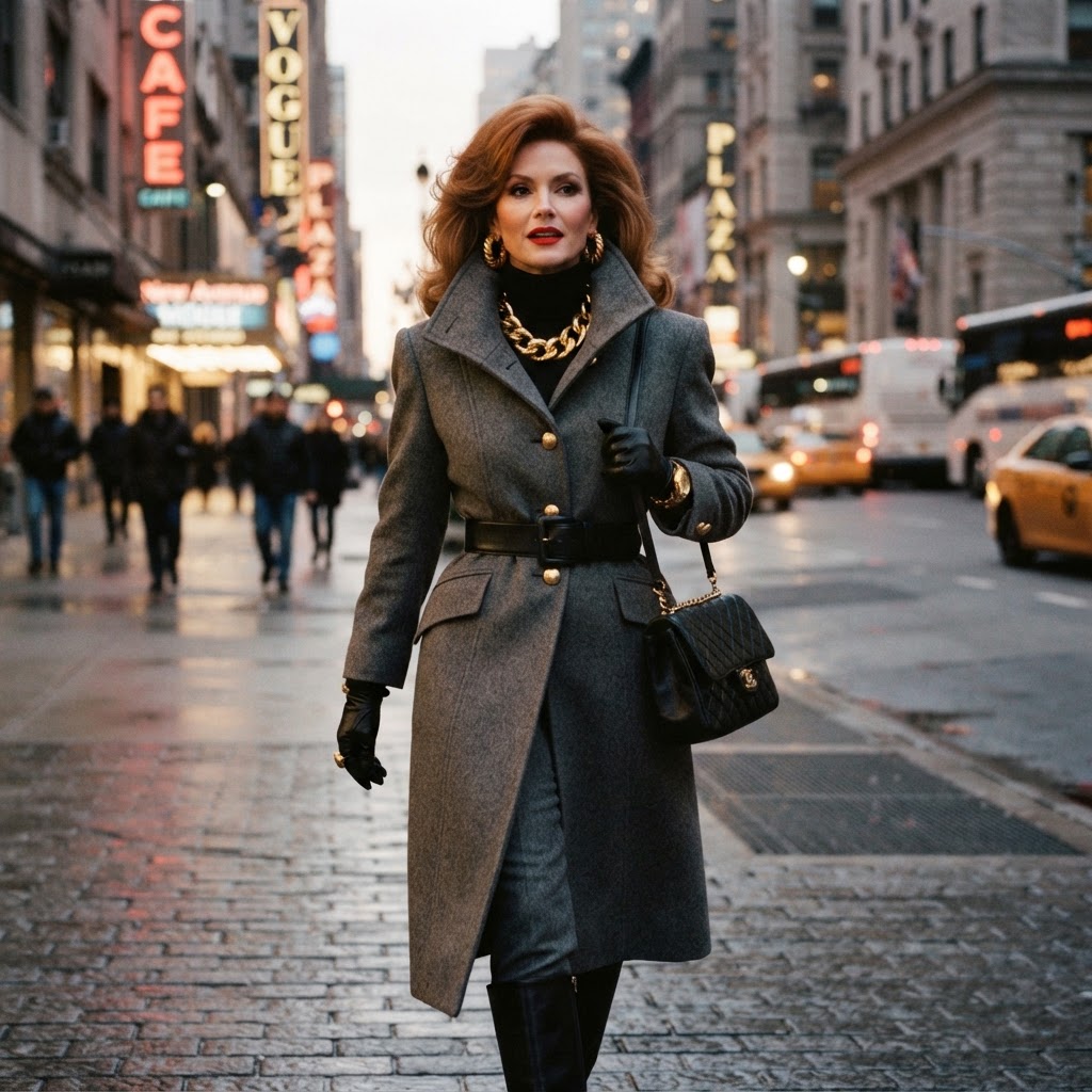 The Glamoratti Aesthetic: How to Style 80s Luxury and Funnel Necks