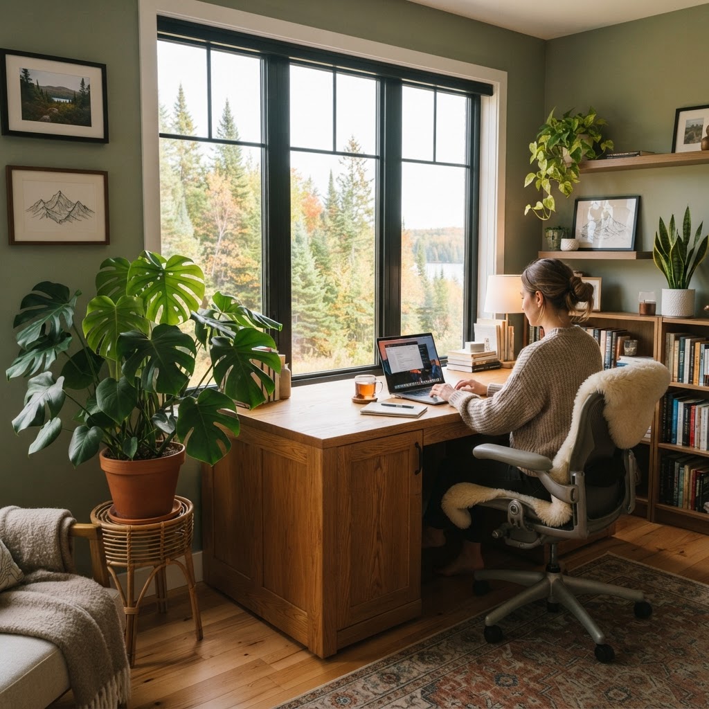 Designing a 'Biophilic' Home Office for Canadian Remote Workers
