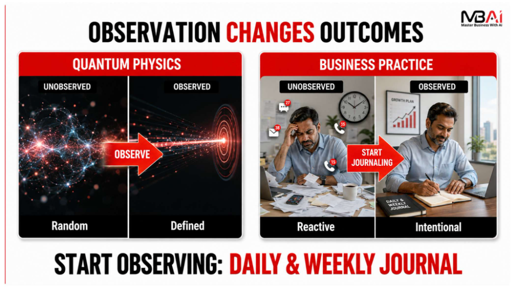 Observation Changes Outcomes — Daily & Weekly Journal