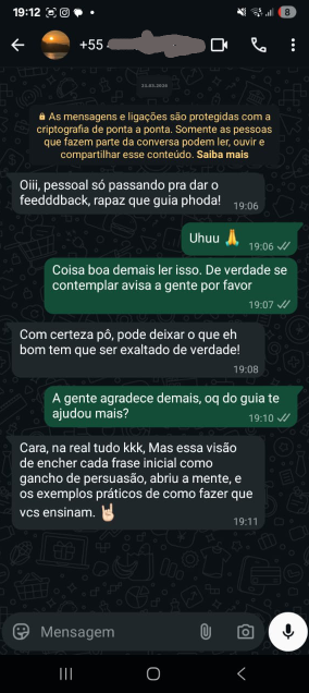Depoimento WhatsApp