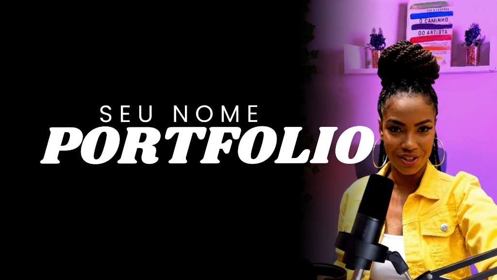 Exemplo de capa de portfólio 3