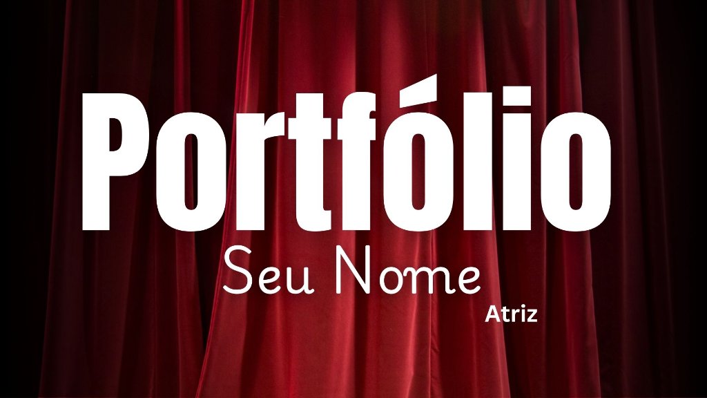 Exemplo de capa de portfólio 5