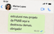 Mensagem de artista sobre a CulturaLAB 6