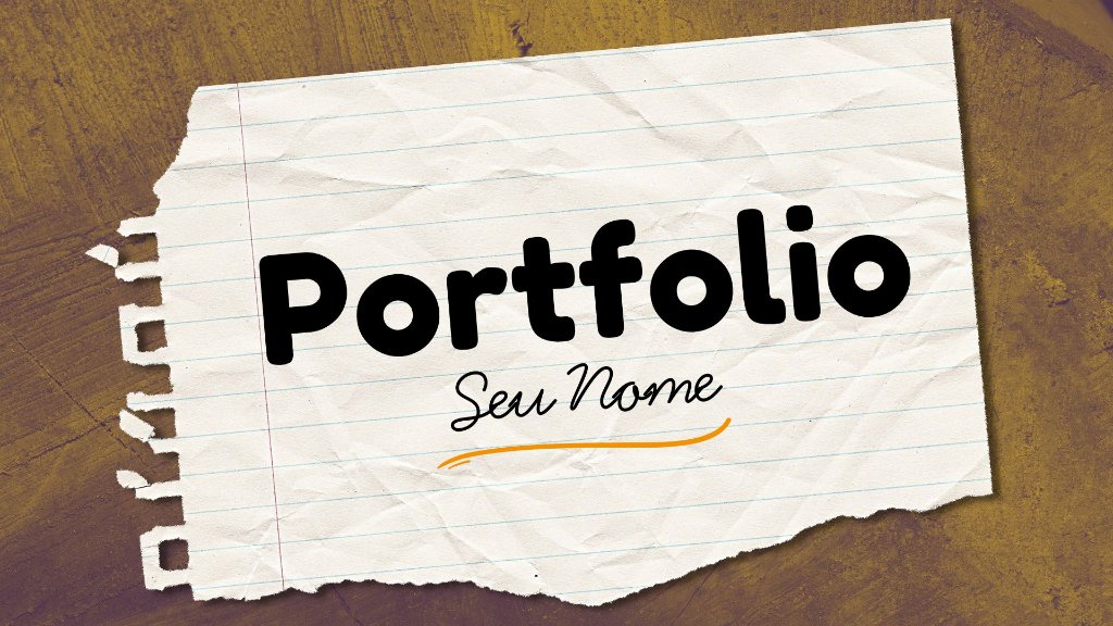 Exemplo de capa de portfólio 1